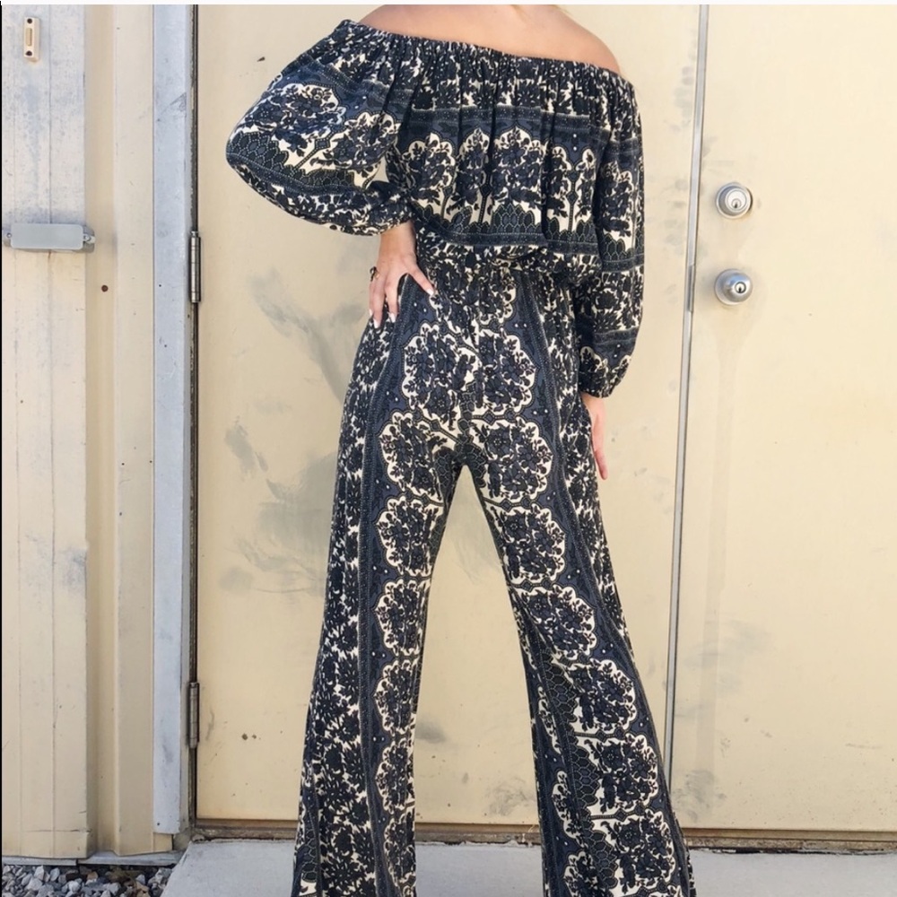 Novella Royale off the shoulder jumpsuit